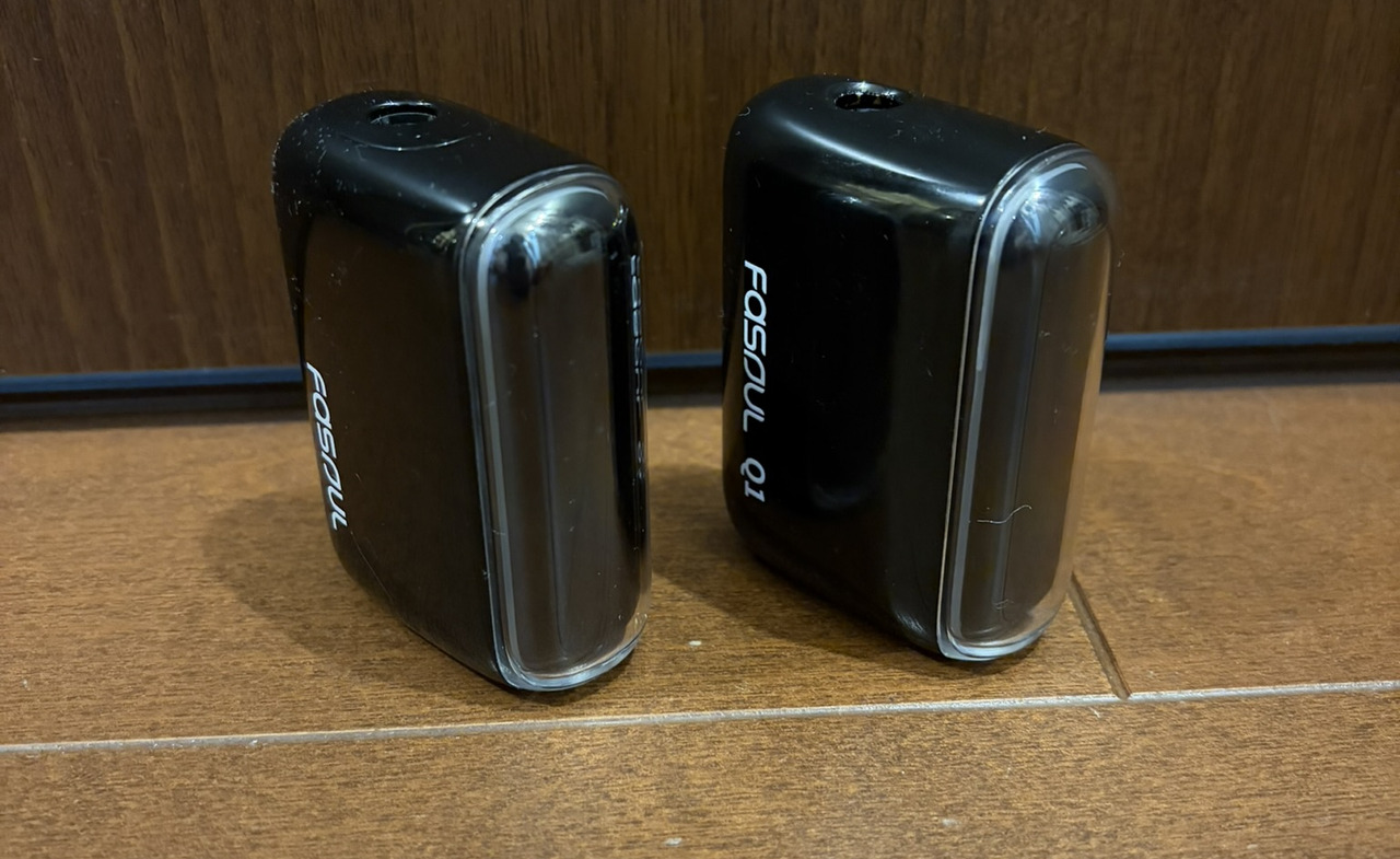 2台のFasoulを並べたところ。右が1台目のFASOUL Q1、左があとから買ったFASOUL